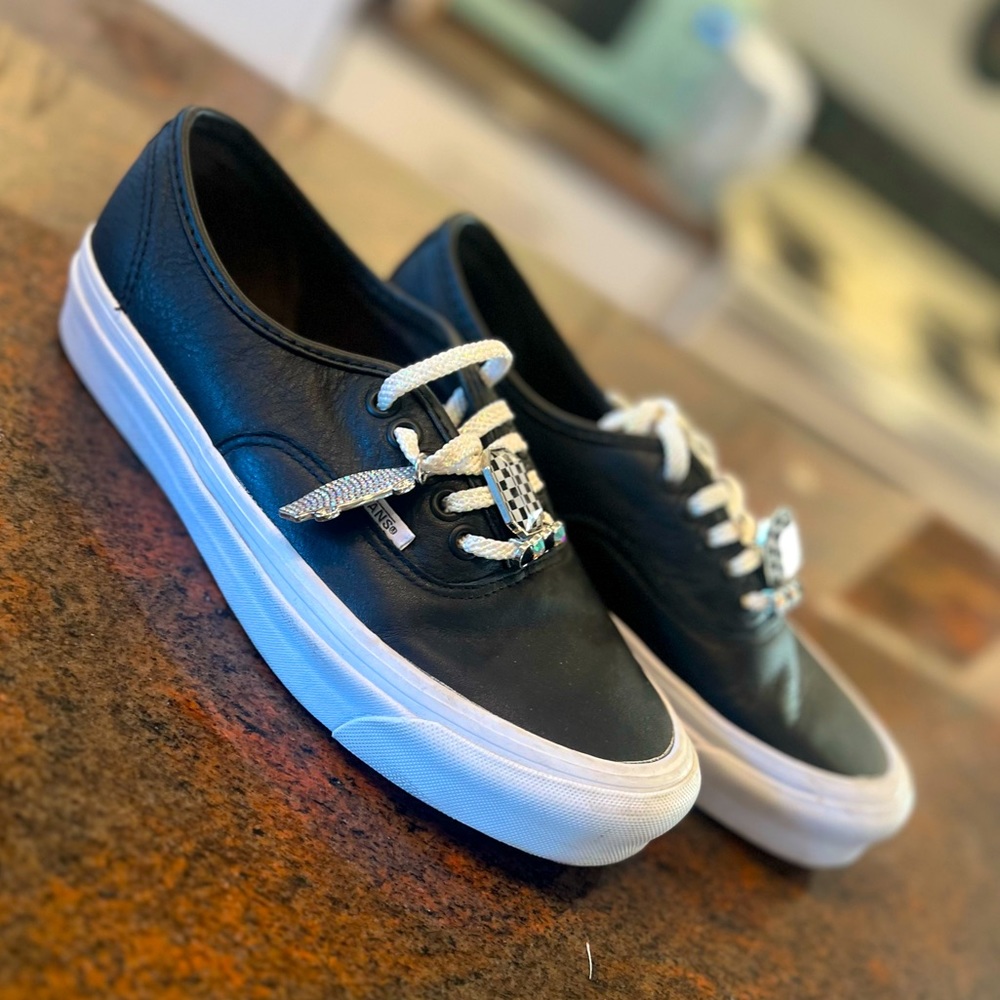 Brand new leather lace vans